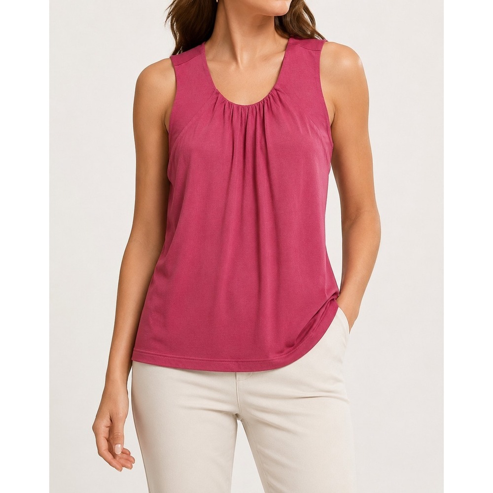 Banana‎ Republic Blouse Womens Small Pink Sleeveless Tie Back Rayon NWT